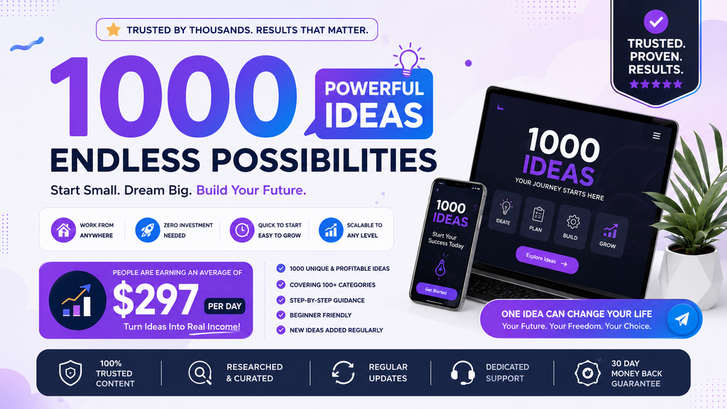 Unlock 1,00,000 Powerful Business Ideas